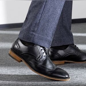 Size 13 Men's Black Oxford Dress Shoes Bruno Marc